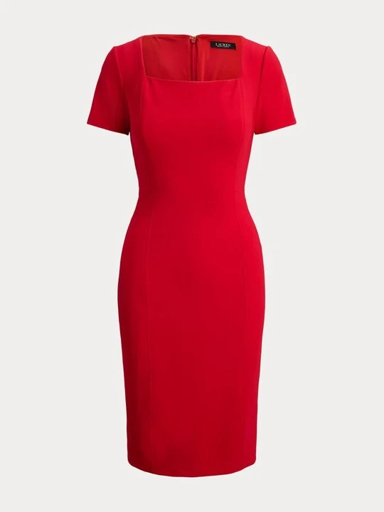 Zdjęcie produktu Sukienka etui Lauren Ralph Lauren ciemnoczerwony