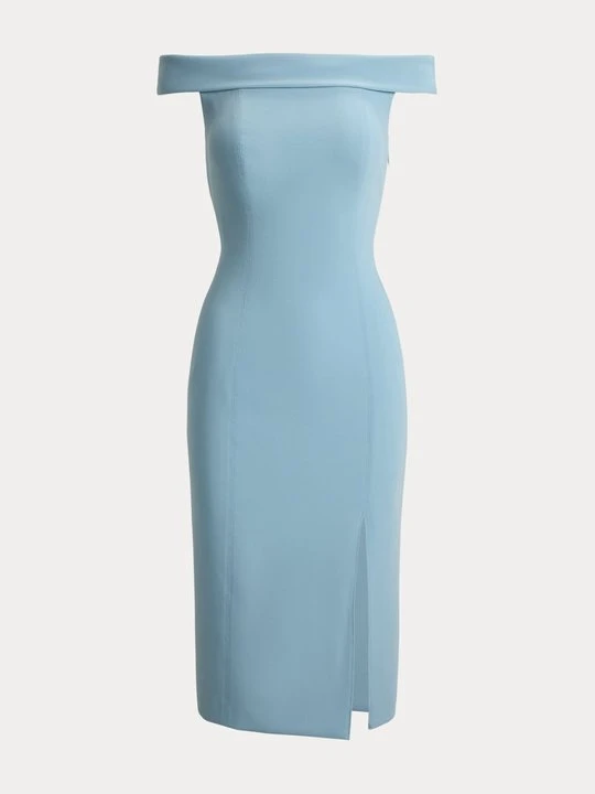 Zdjęcie produktu Sukienka etui Lauren Ralph Lauren jasnoniebieski