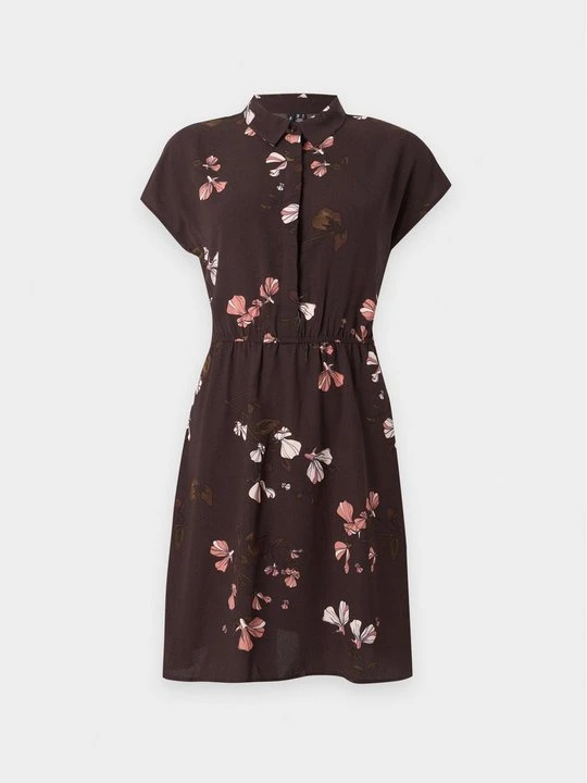 Zdjęcie produktu Sukienka etui Vero Moda ciemnobrązowy