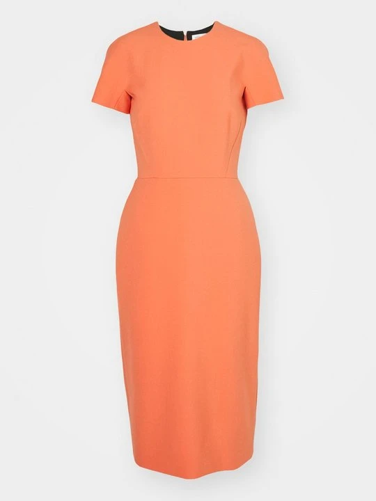 Zdjęcie produktu Sukienka etui Victoria Beckham pomarańczowy