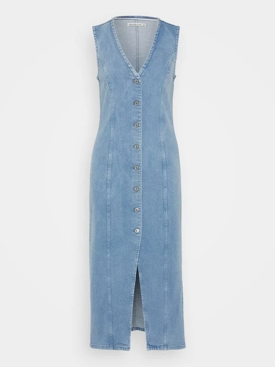 Zdjęcie produktu Sukienka jeansowa Abercrombie & Fitch niebieski denim