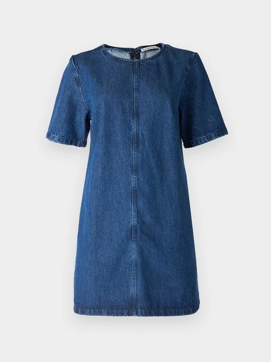 Zdjęcie produktu Sukienka jeansowa Abercrombie & Fitch ciemnoniebieski