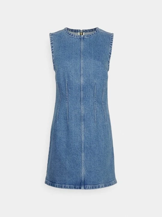 Zdjęcie produktu Sukienka jeansowa Abercrombie & Fitch niebieski denim