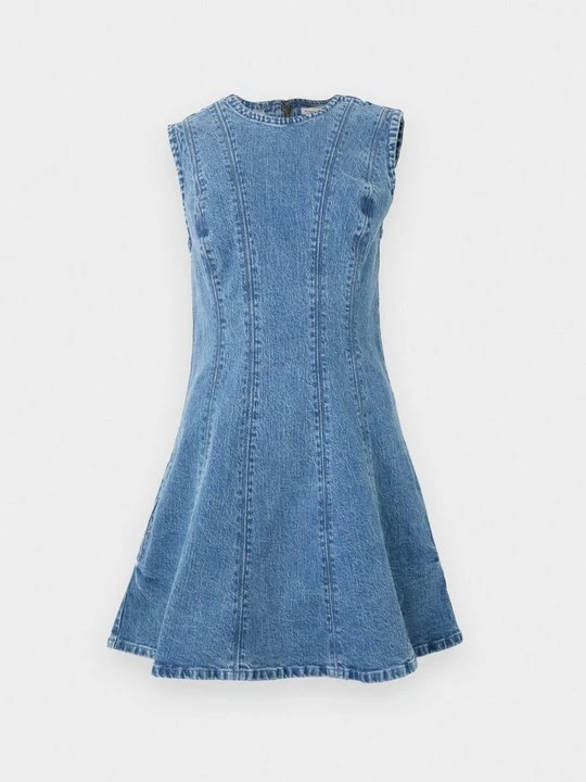 Zdjęcie produktu Sukienka jeansowa Abercrombie & Fitch niebieski denim