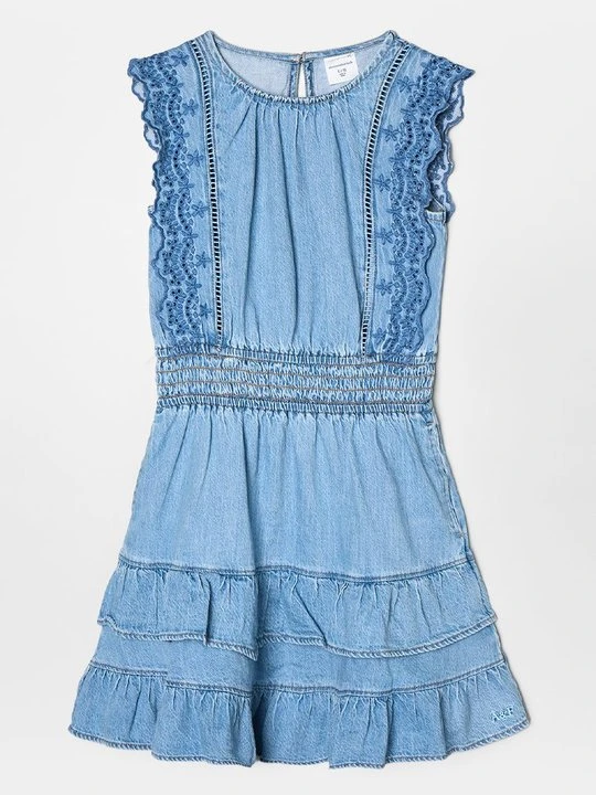 Zdjęcie produktu Sukienka jeansowa Abercrombie & Fitch niebieski denim