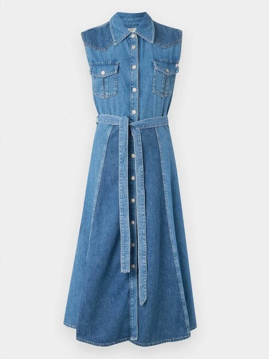 Zdjęcie produktu Sukienka jeansowa Ag Jeans niebieski denim