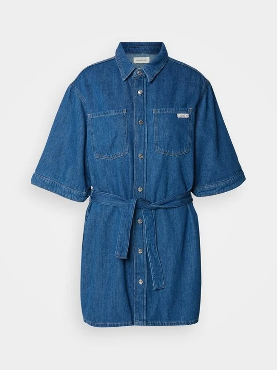 Zdjęcie produktu Sukienka jeansowa Calvin Klein Jeans niebieski denim