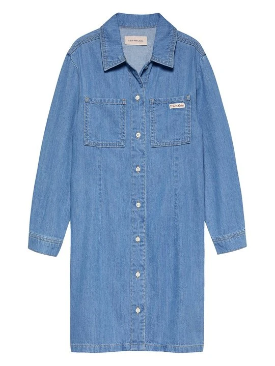 Zdjęcie produktu Sukienka jeansowa Calvin Klein Jeans niebieski denim