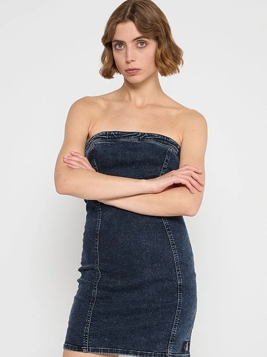 Zdjęcie produktu Sukienka jeansowa Calvin Klein Jeans granatowy