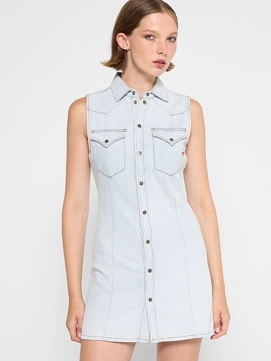Zdjęcie produktu Sukienka jeansowa Diesel jasnoniebieski