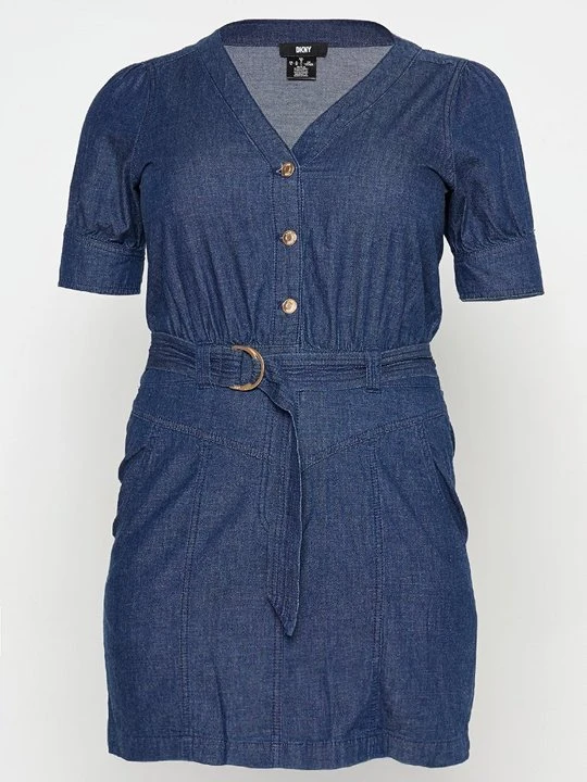 Zdjęcie produktu Sukienka jeansowa DKNY ciemnoniebieski