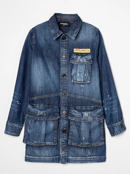 Zdjęcie produktu Sukienka jeansowa Dsquared2 niebieski