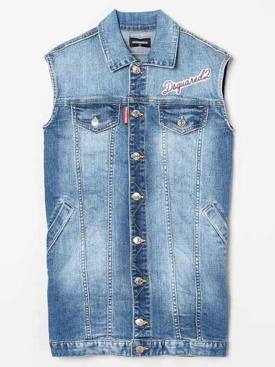 Zdjęcie produktu Sukienka jeansowa Dsquared2 niebieski