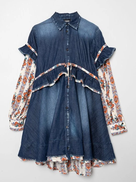 Zdjęcie produktu Sukienka jeansowa Dsquared2 niebieski