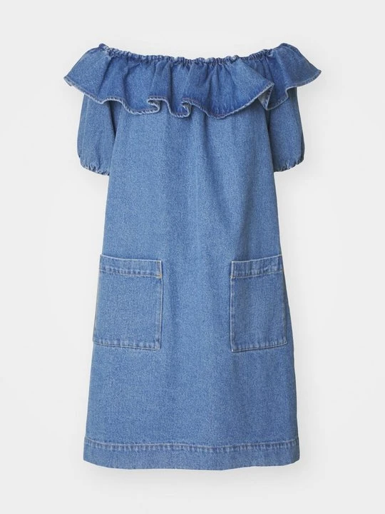 Zdjęcie produktu Sukienka jeansowa Fête Impériale niebieski denim
