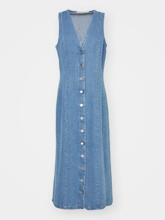 Zdjęcie produktu Sukienka jeansowa Fête Impériale niebieski denim