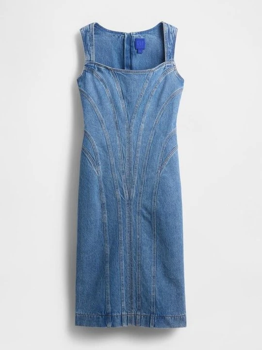 Zdjęcie produktu Sukienka jeansowa GAP niebieski denim
