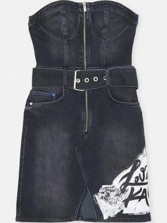 Zdjęcie produktu Sukienka jeansowa KARL LAGERFELD czarny