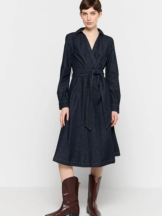Zdjęcie produktu Sukienka jeansowa Lauren Ralph Lauren granatowy