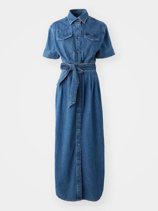 Zdjęcie produktu Sukienka jeansowa Lee niebieski denim