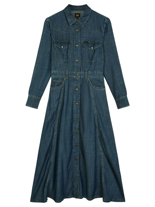 Zdjęcie produktu Sukienka jeansowa Lee niebieski denim