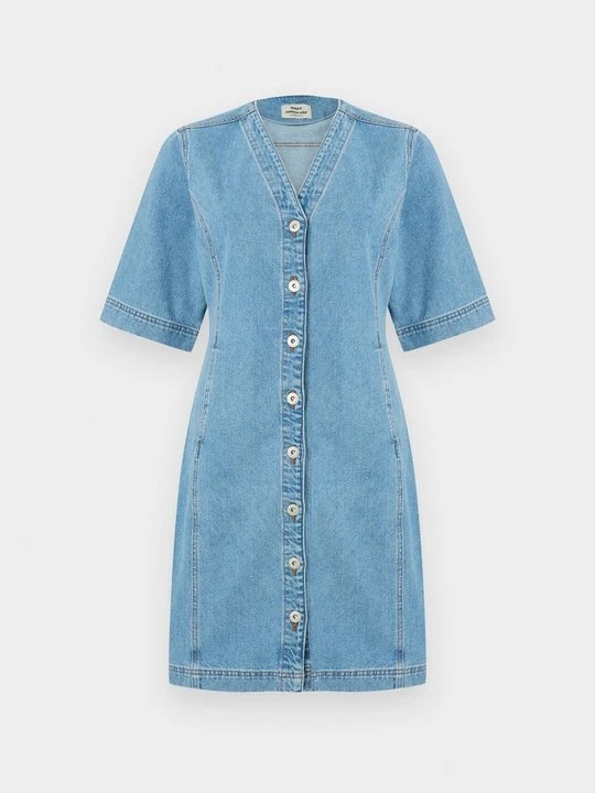 Zdjęcie produktu Sukienka jeansowa Mads Nørgaard niebieski denim