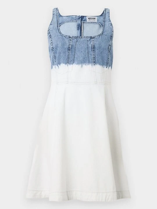 Zdjęcie produktu Sukienka jeansowa MOSCHINO biały