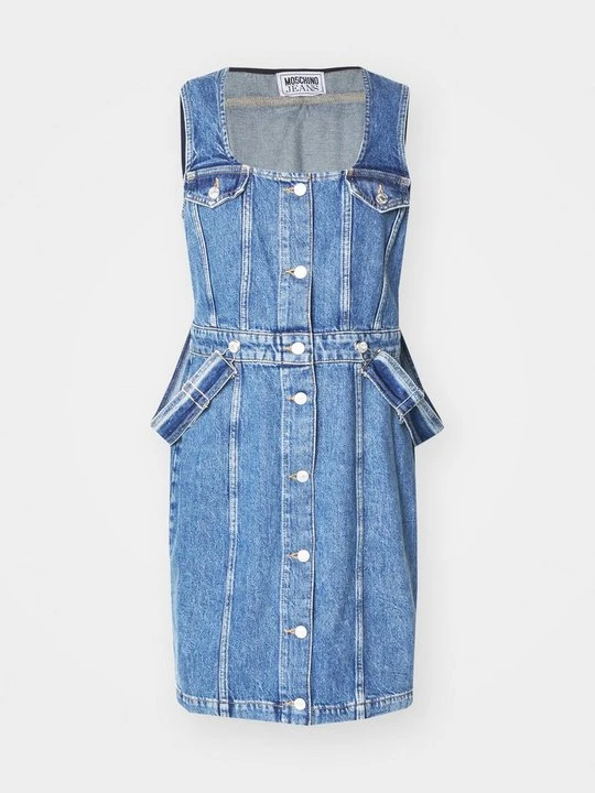 Zdjęcie produktu Sukienka jeansowa MOSCHINO niebieski denim