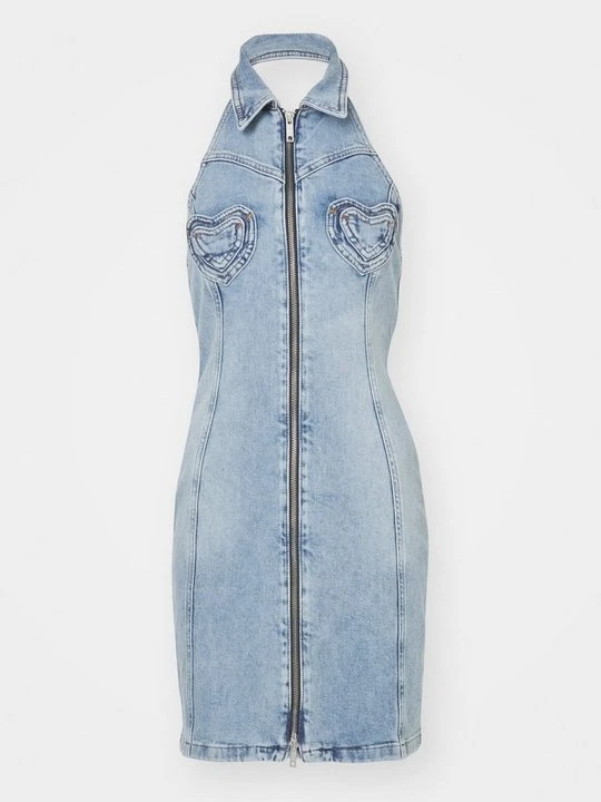 Zdjęcie produktu Sukienka jeansowa MOSCHINO niebieski denim