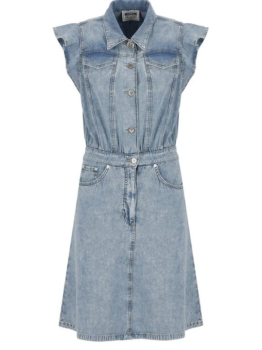 Zdjęcie produktu Sukienka jeansowa MOSCHINO jasnoniebieski denim