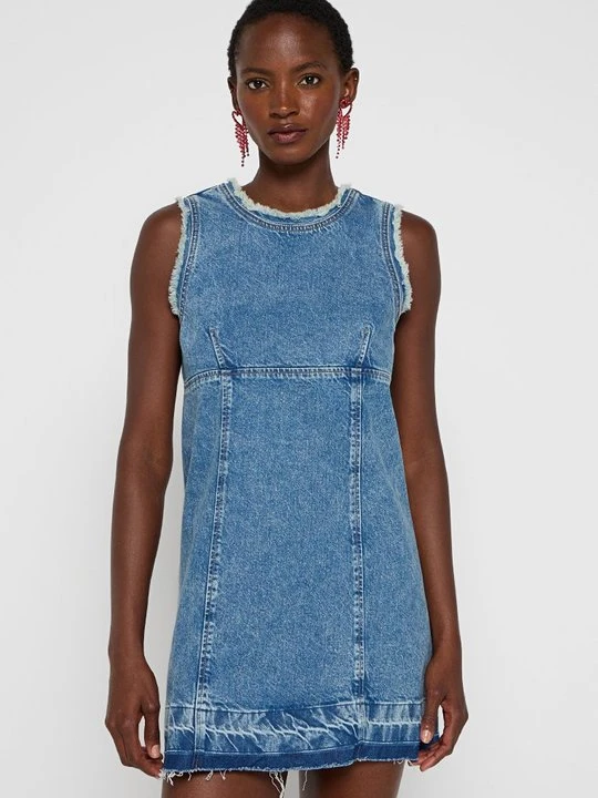 Zdjęcie produktu Sukienka jeansowa MOSCHINO niebieski