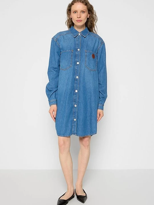 Zdjęcie produktu Sukienka jeansowa MOSCHINO jasnoniebieski