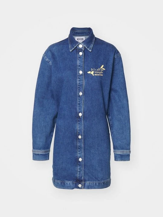 Zdjęcie produktu Sukienka jeansowa MOSCHINO jasnoniebieski denim