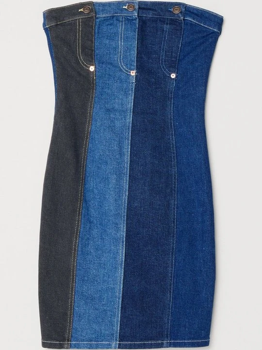 Zdjęcie produktu Sukienka jeansowa MOSCHINO ciemnoniebieski