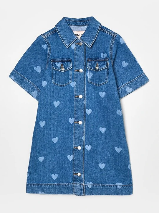 Zdjęcie produktu Sukienka jeansowa ONLY GIRLS niebieski denim