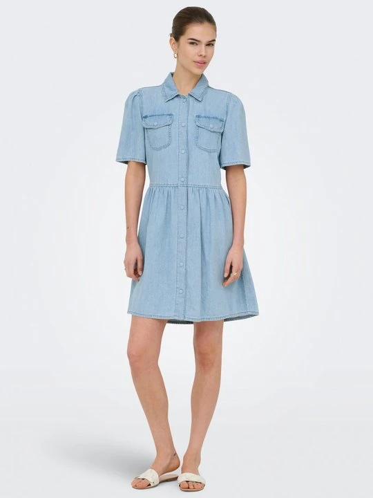 Zdjęcie produktu Sukienka jeansowa Only jasnoniebieski denim