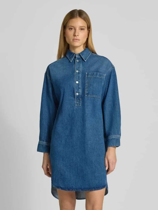 Zdjęcie produktu Oversized sukienka jeansowa z mieszanki lyocellu ARMEDANGELS Jeansowy niebieski