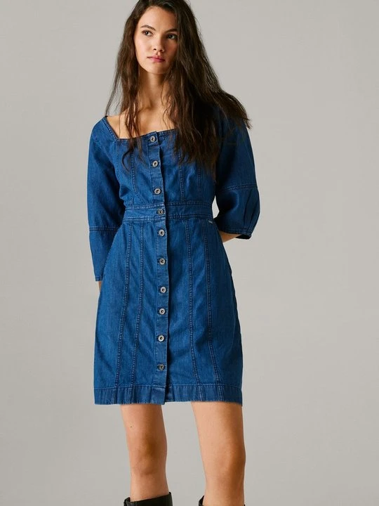 Zdjęcie produktu Sukienka jeansowa Pepe Jeans niebieski denim