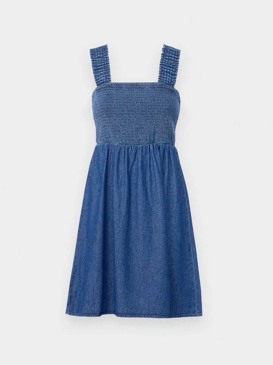 Zdjęcie produktu Sukienka jeansowa Pieces niebieski denim