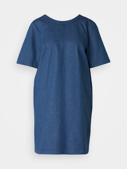 Zdjęcie produktu Sukienka jeansowa Pieces niebieski denim