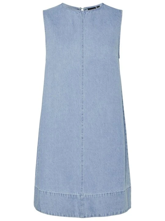 Zdjęcie produktu Sukienka jeansowa Pieces jasnoniebieski denim