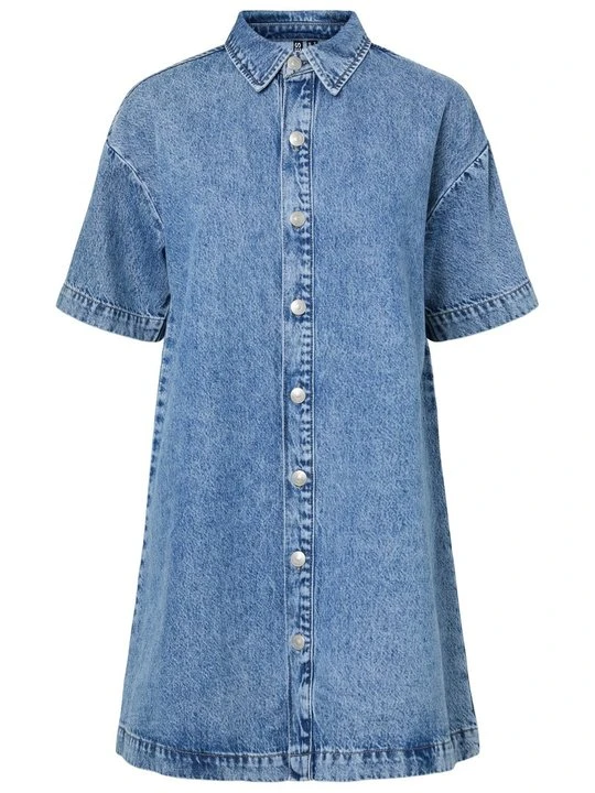 Zdjęcie produktu Sukienka jeansowa Pieces niebieski denim