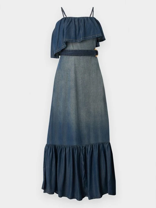 Zdjęcie produktu Sukienka jeansowa Pinko niebieski denim