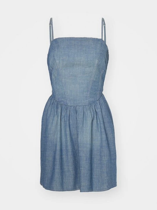 Zdjęcie produktu Sukienka jeansowa RE/DONE niebieski denim