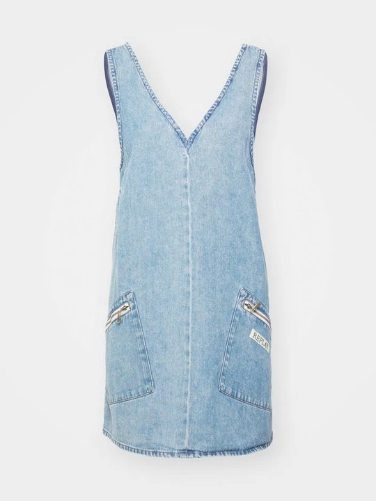 Zdjęcie produktu Sukienka jeansowa Replay niebieski denim