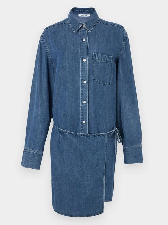Zdjęcie produktu Sukienka jeansowa Samsøe Samsøe niebieski denim