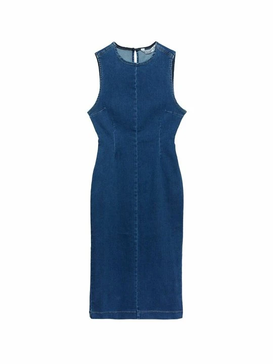 Zdjęcie produktu Sukienka jeansowa Stradivarius szafirowy