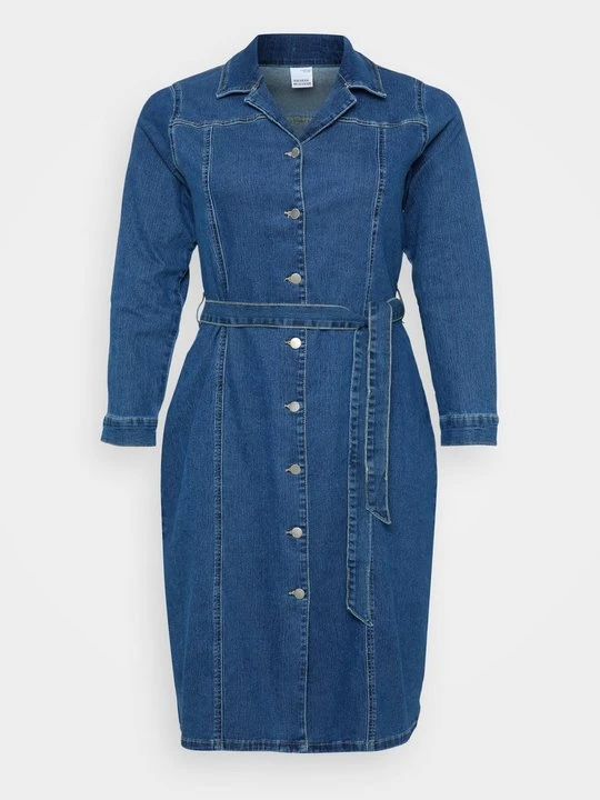 Zdjęcie produktu Sukienka jeansowa Vero Moda ciemnoniebieski