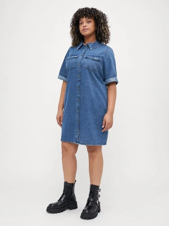 Zdjęcie produktu Sukienka jeansowa Vero Moda niebieski denim
