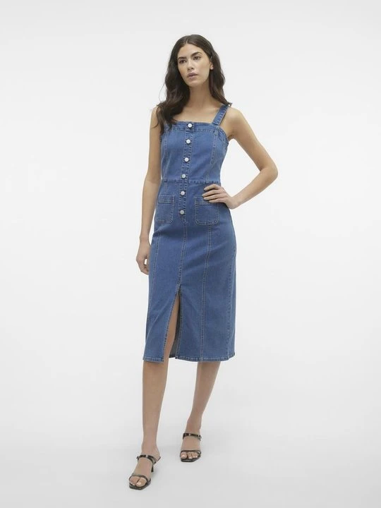 Zdjęcie produktu Sukienka jeansowa Vero Moda niebieski denim